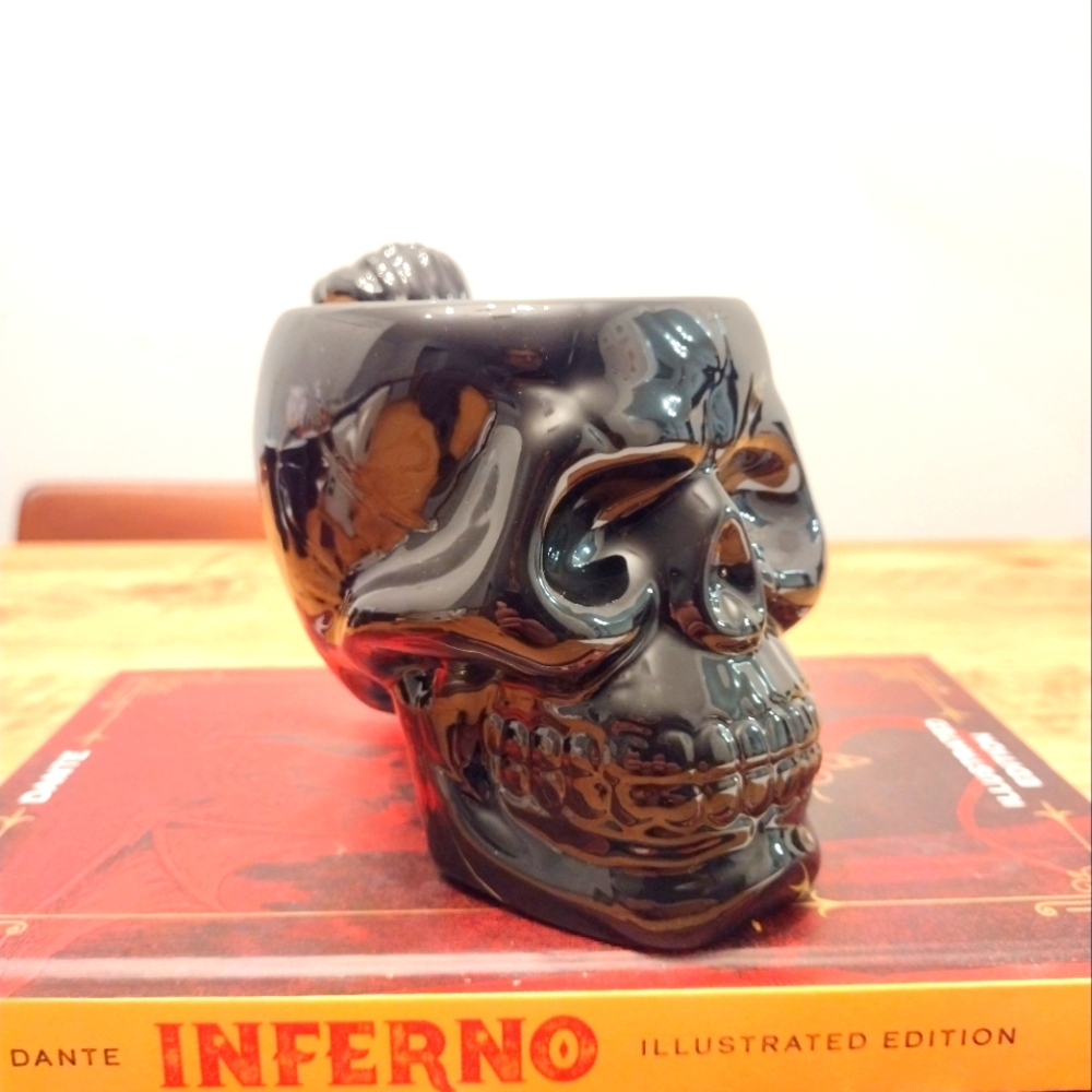 Gothrider Black Skull Ceramic Mug